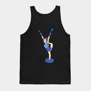 Gymnastic girl with clubs Tank Top